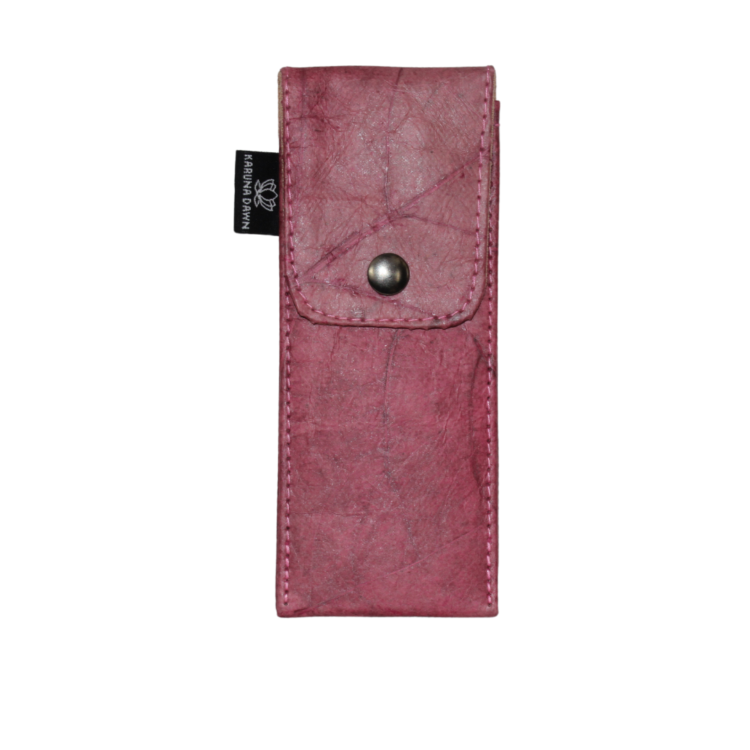 Vegan Leather Pen Holder Pink
