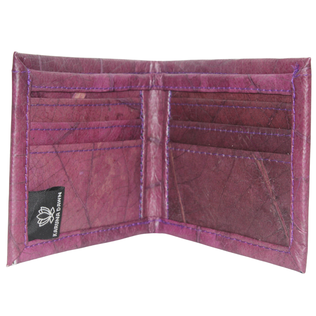 Vegan Leather Wallet Purple