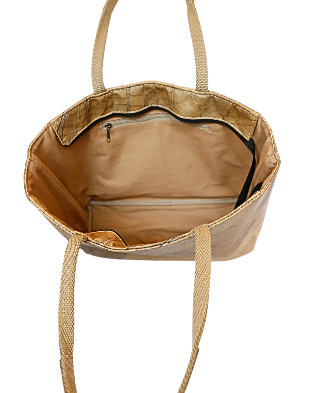 Tote Bag Beige Inside