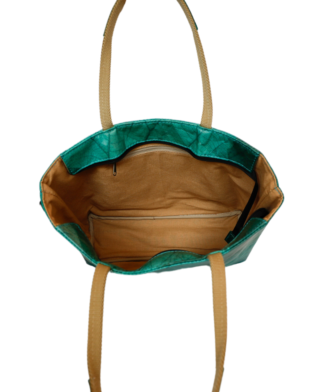 Tote Bag Turquoise Inside