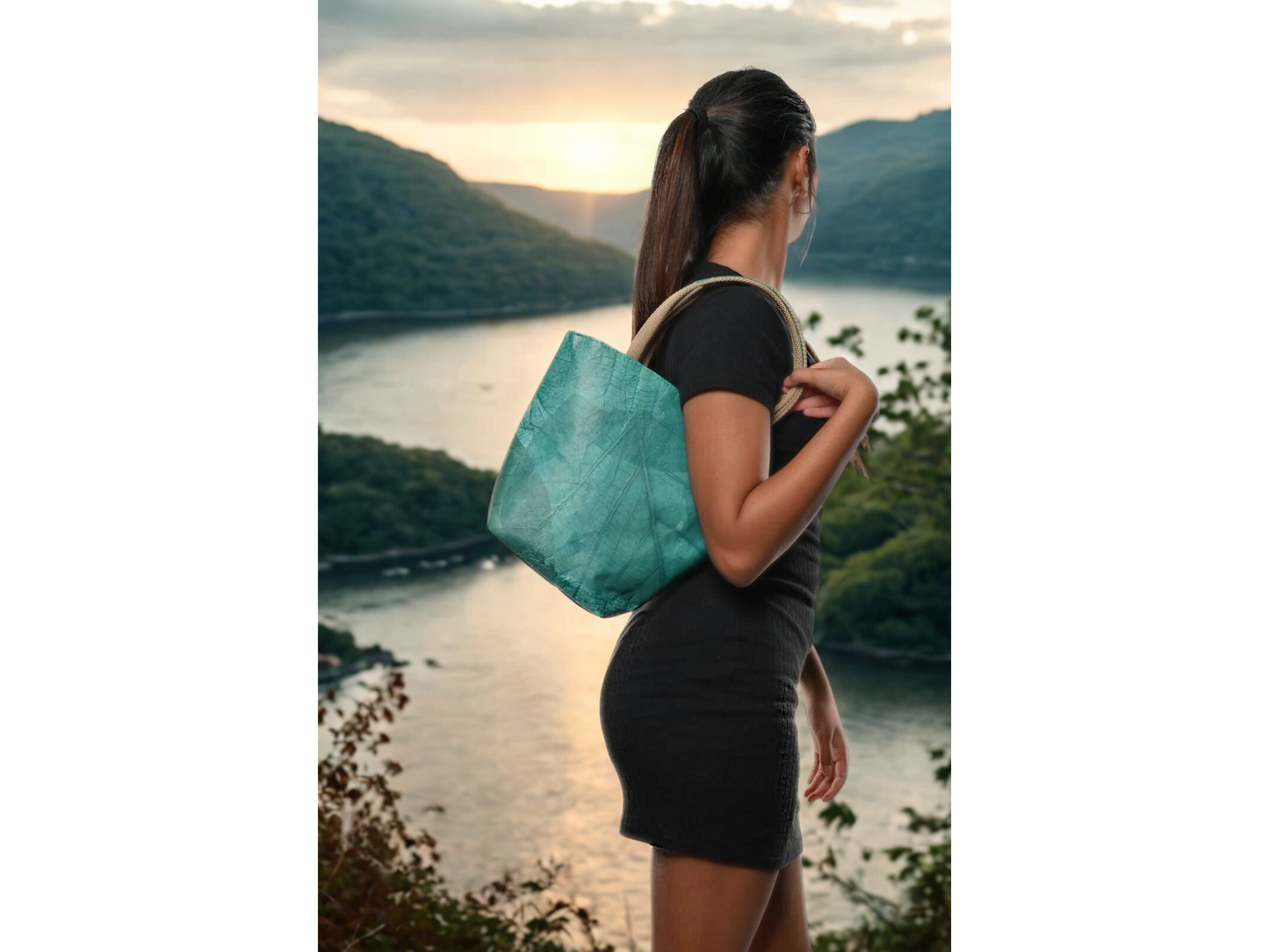 Tote Bag Luxury Pack | Vegan Leaf Leather Gift Set | Karuna Dawn