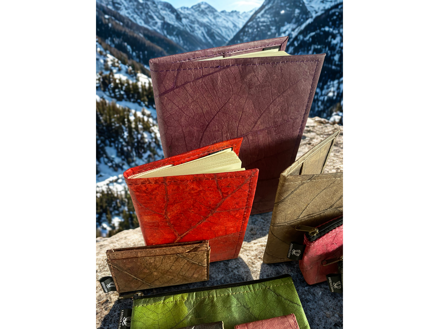 Luxury Accessories Gift Set | Vegan Leaf Leather Collection