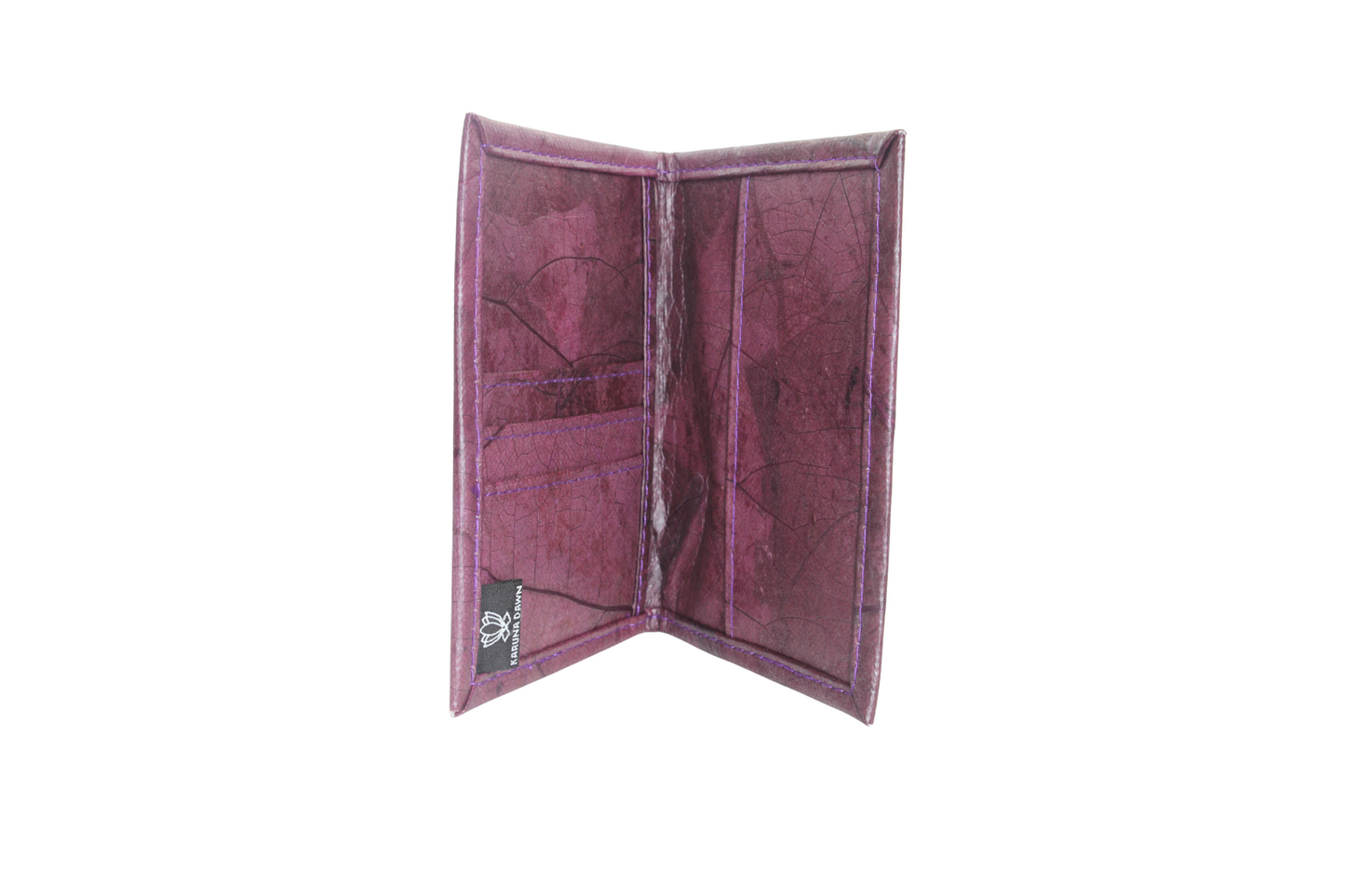 Vegan Leather Passport Holder - Purple