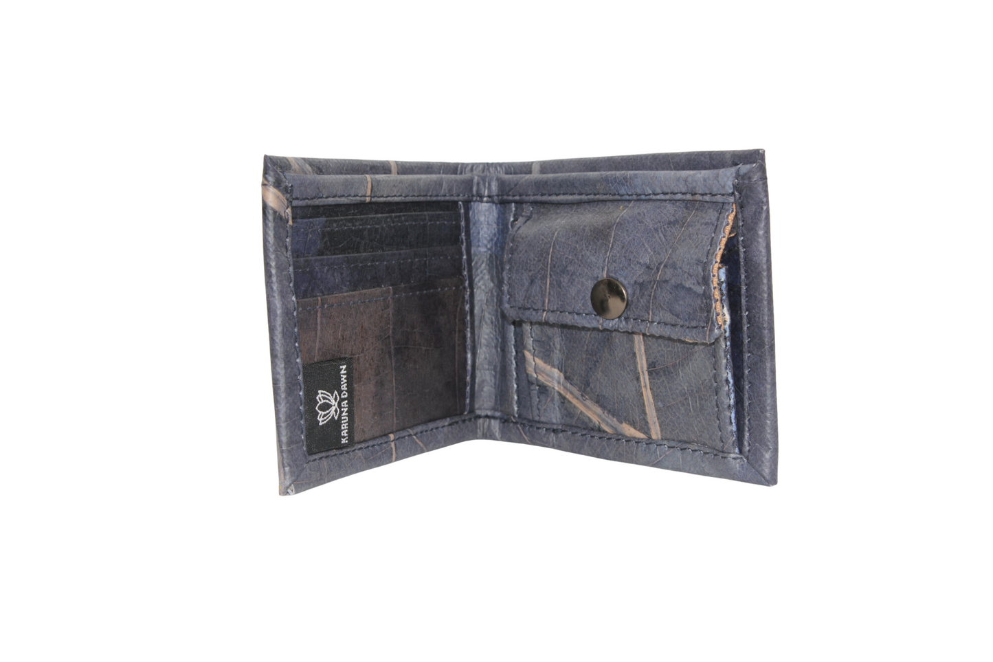 Vegan Leather Wallet Blue