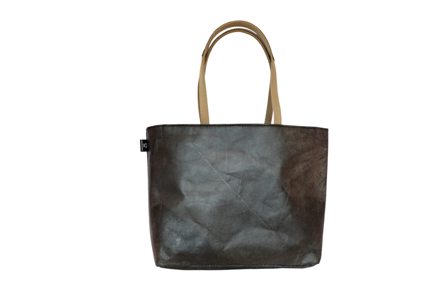 Vegan Leather Melbourne Tote Black Brown