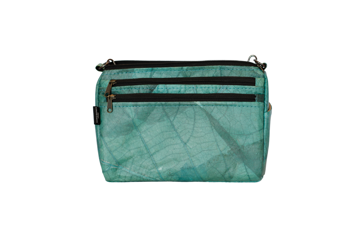 Turquoise Vegan Leather X Body Chic Bag