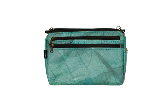 Turquoise Vegan Leather X Body Chic Bag