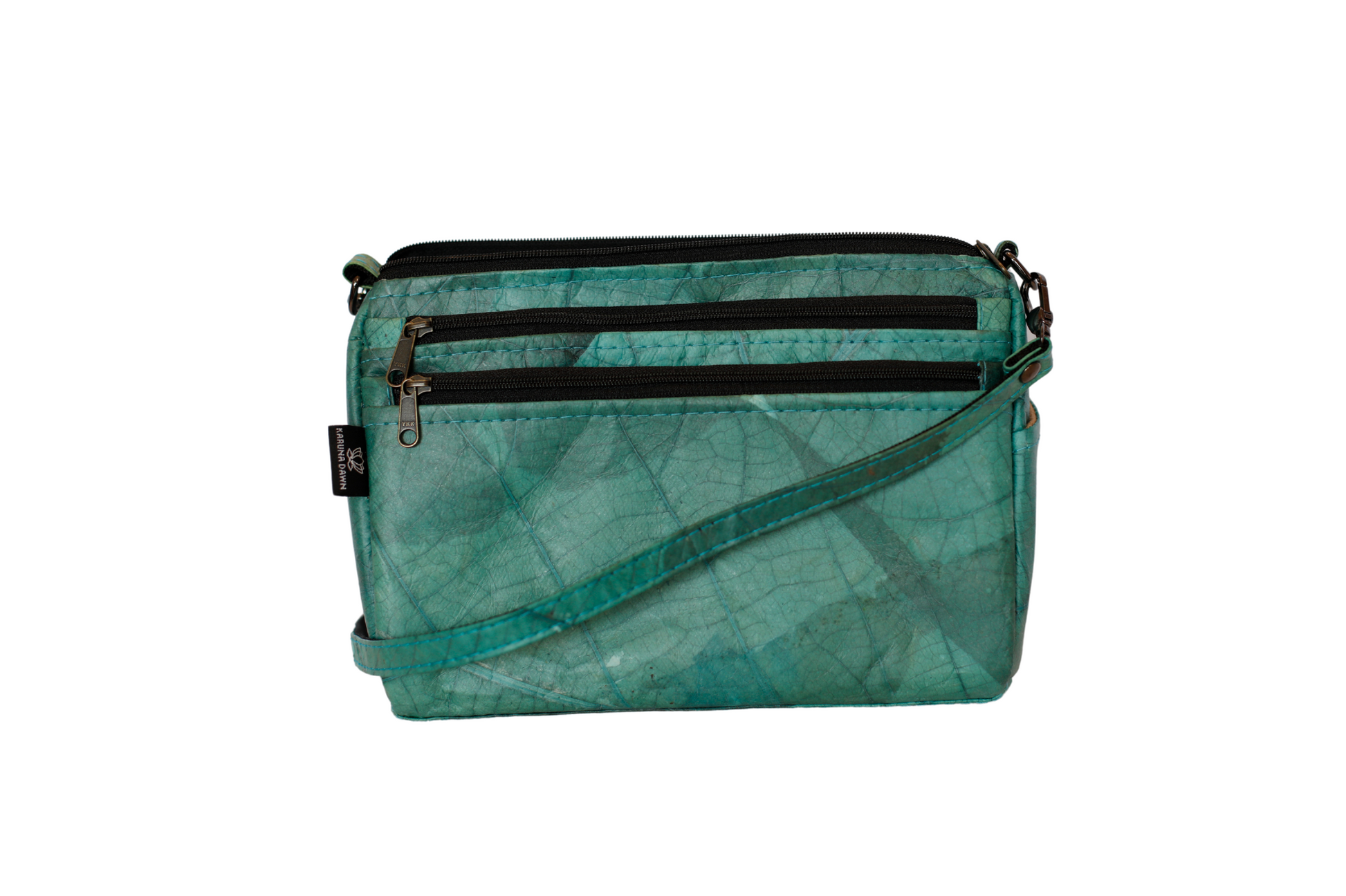 Turquoise Vegan Leather X Body Chic Bag