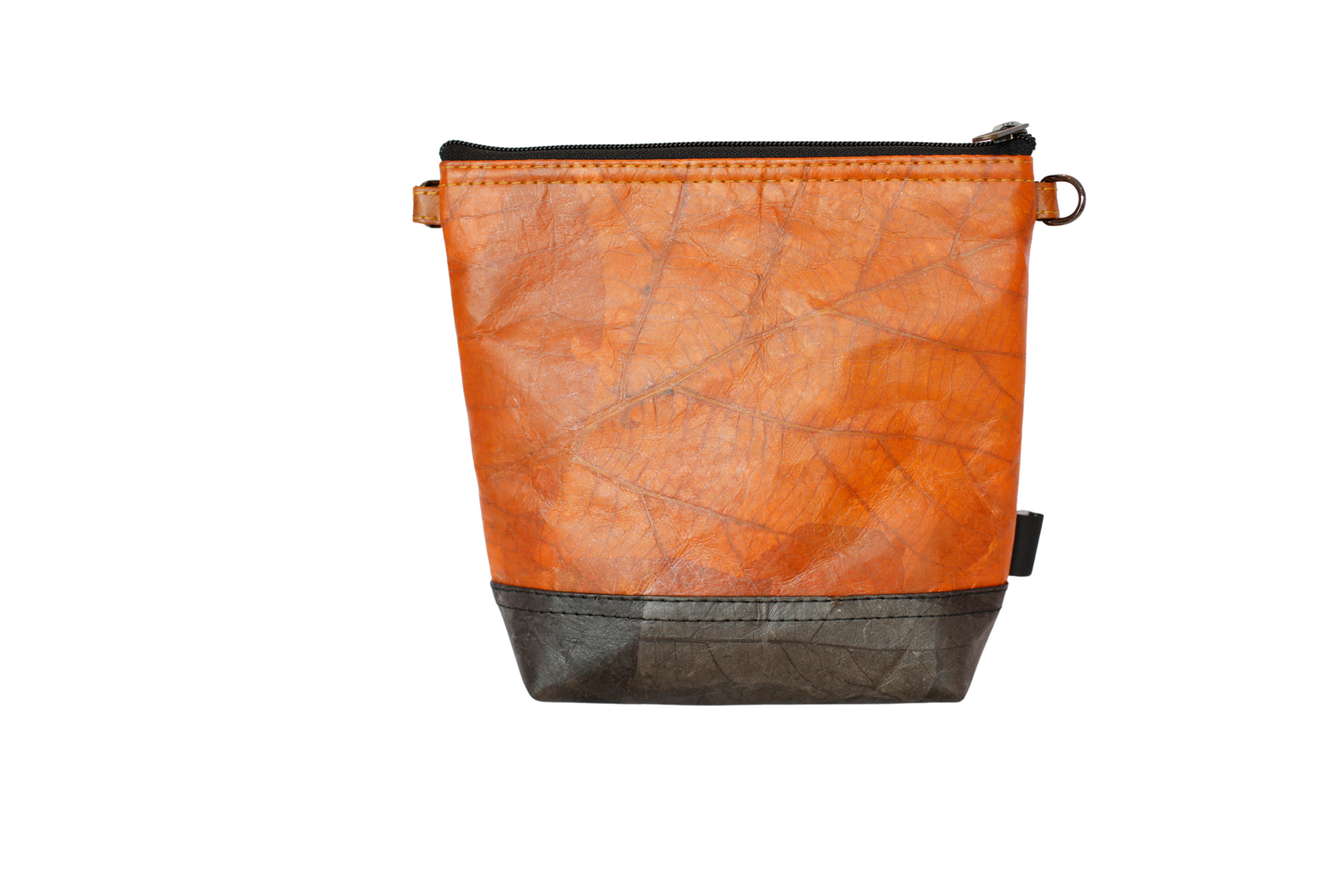 Orange Vegan Leaf Leather X Body Bag