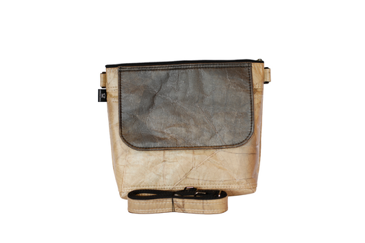 Beige Vegan Messenger Bag