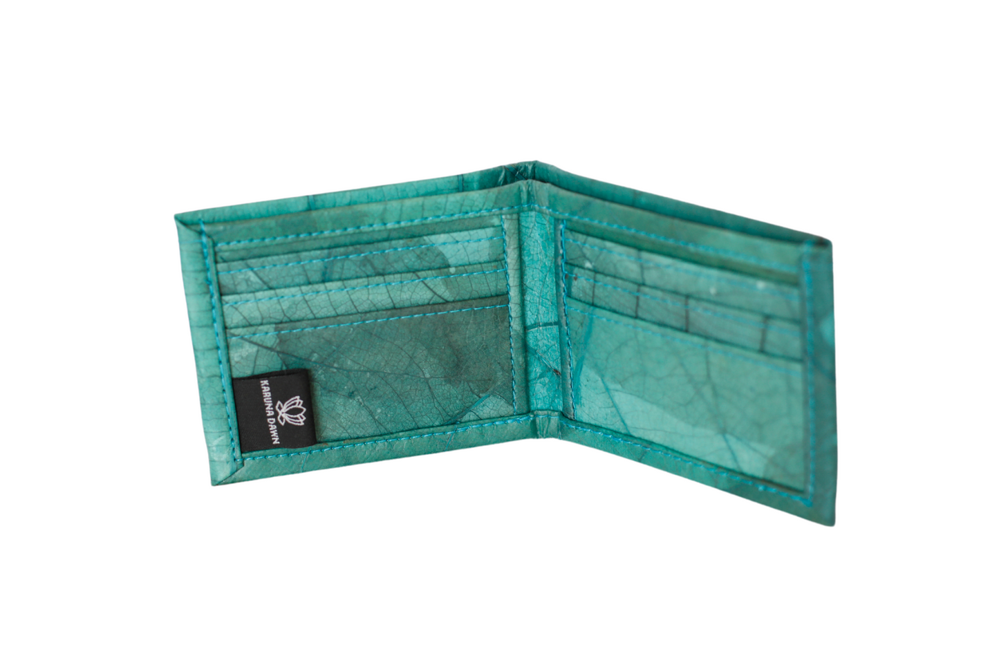Turquoise Vegan Leather Wallet