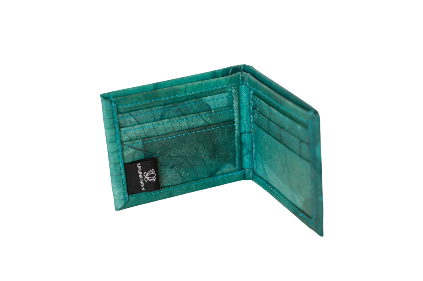 Turquoise Vegan Leather Wallet