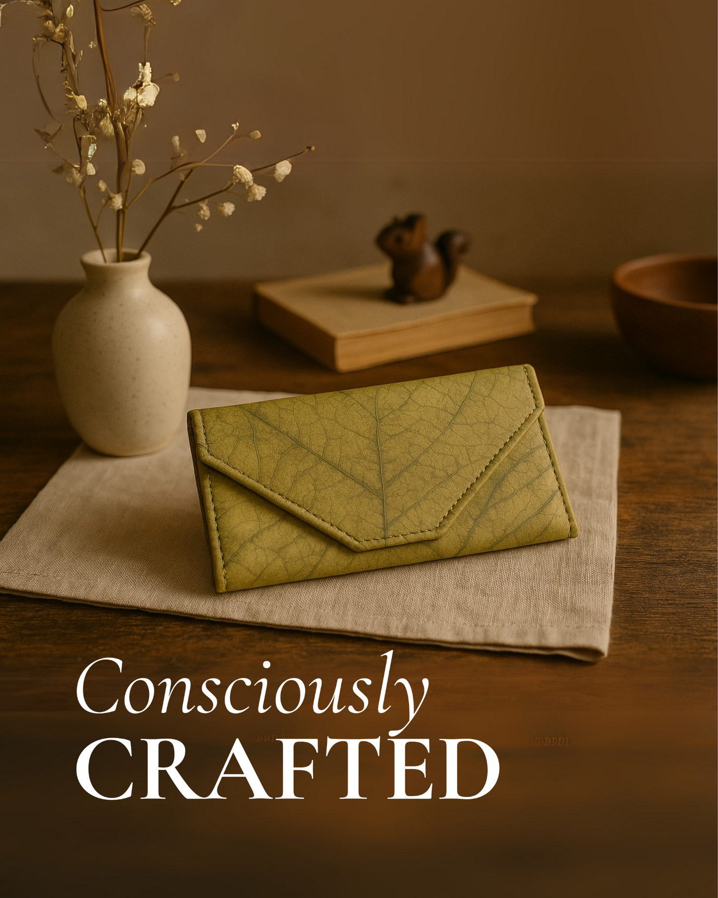 Vegan Leather Purse - Green