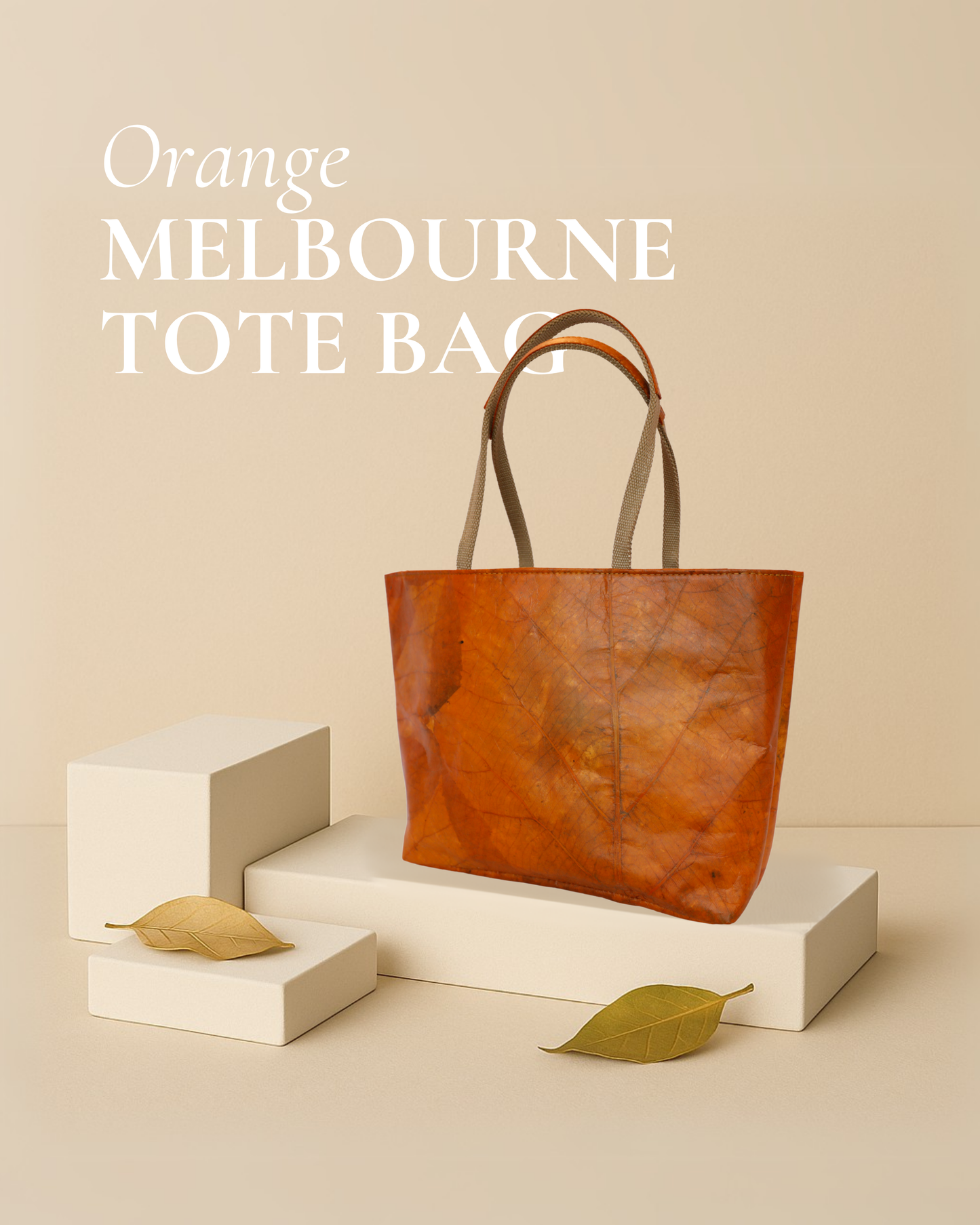 Orange Vegan Tote