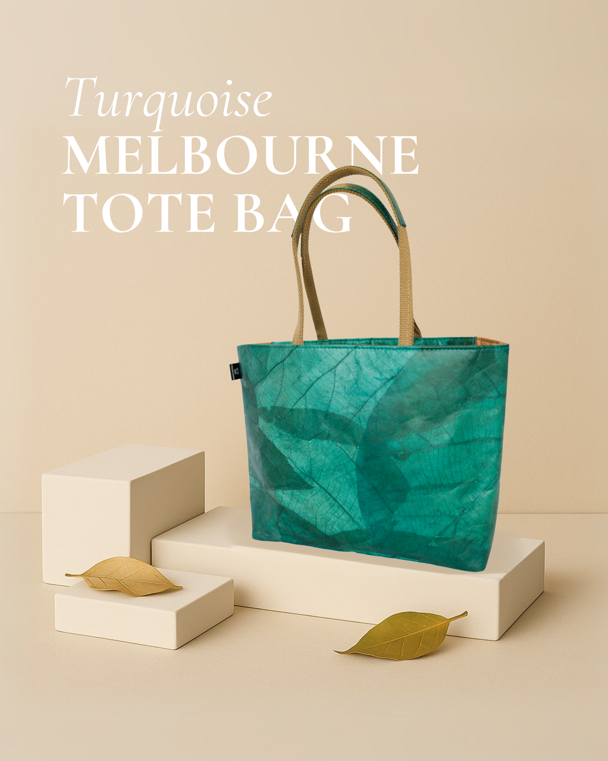 Turquoise Vegan Tote