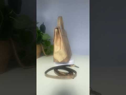 Beige Vegan Handbag Video