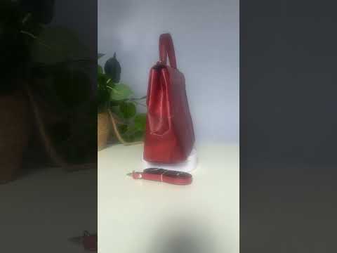 Red Vegan Handbag Video