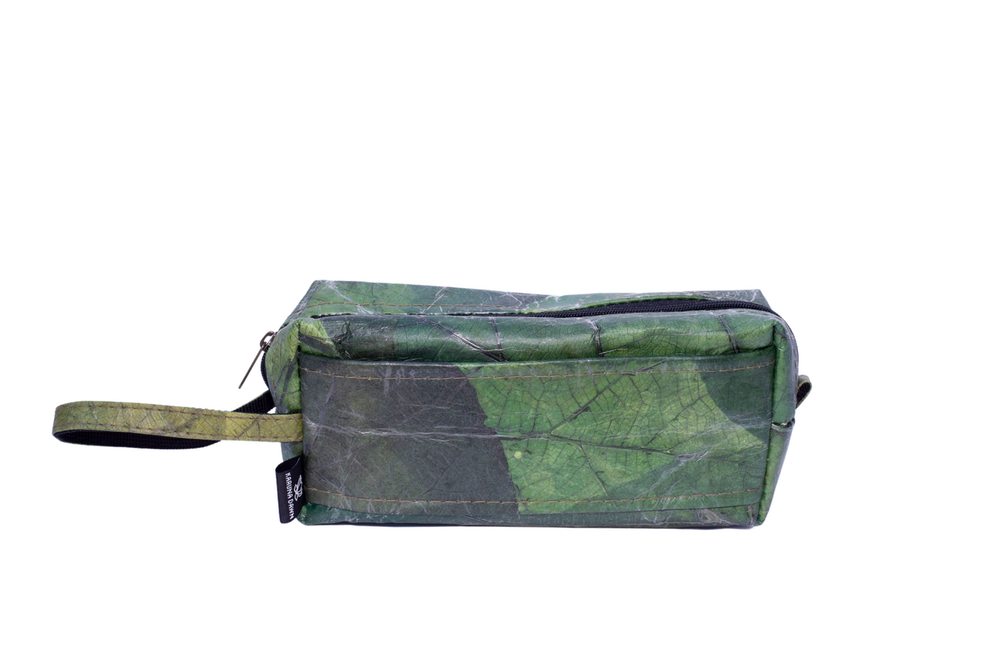 Vegan Leather Toiletries Bag - Green