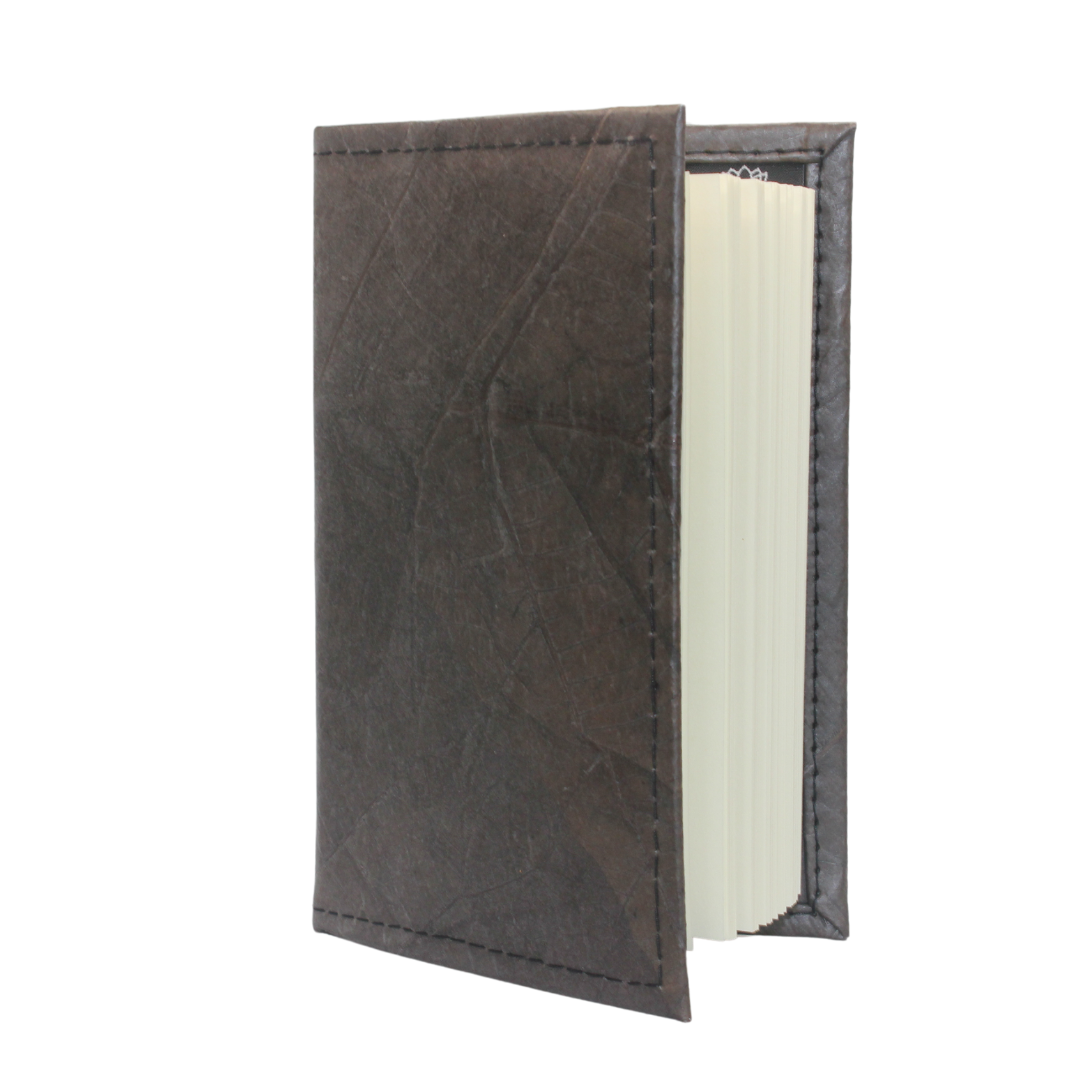 Vegan Leather A6 Journal Black Brown