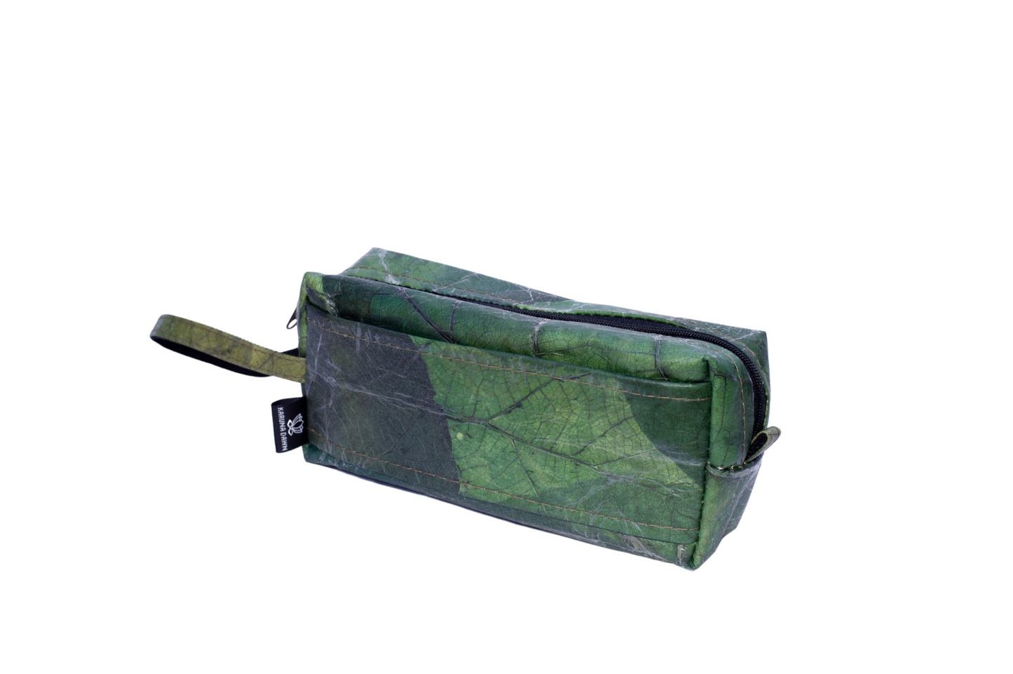 Vegan Leather Toiletries Bag - Green