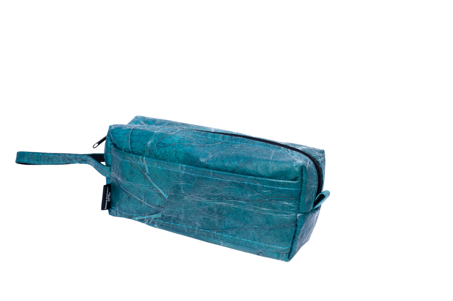 Vegan Leather Toiletries Bag - Turquoise