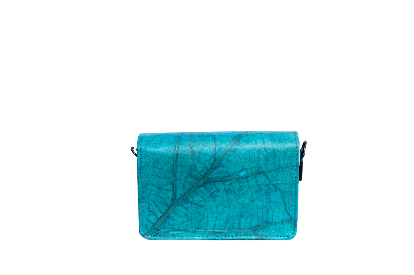 Vegan Leather Clutch - Turquoise