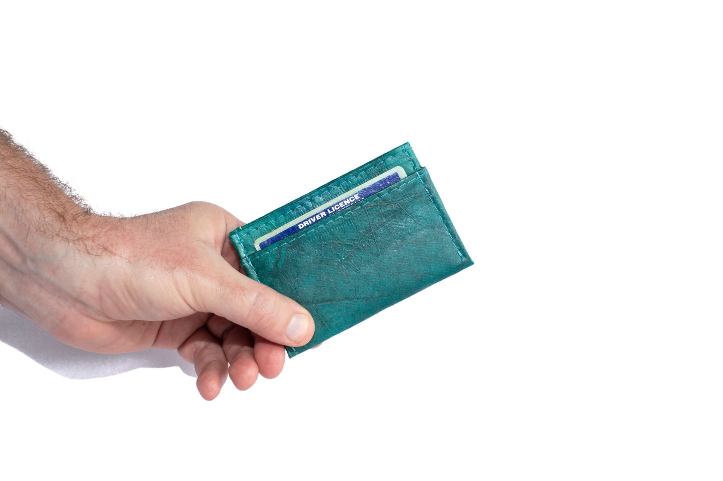 Vegan Leather Card Holder - Turquoise