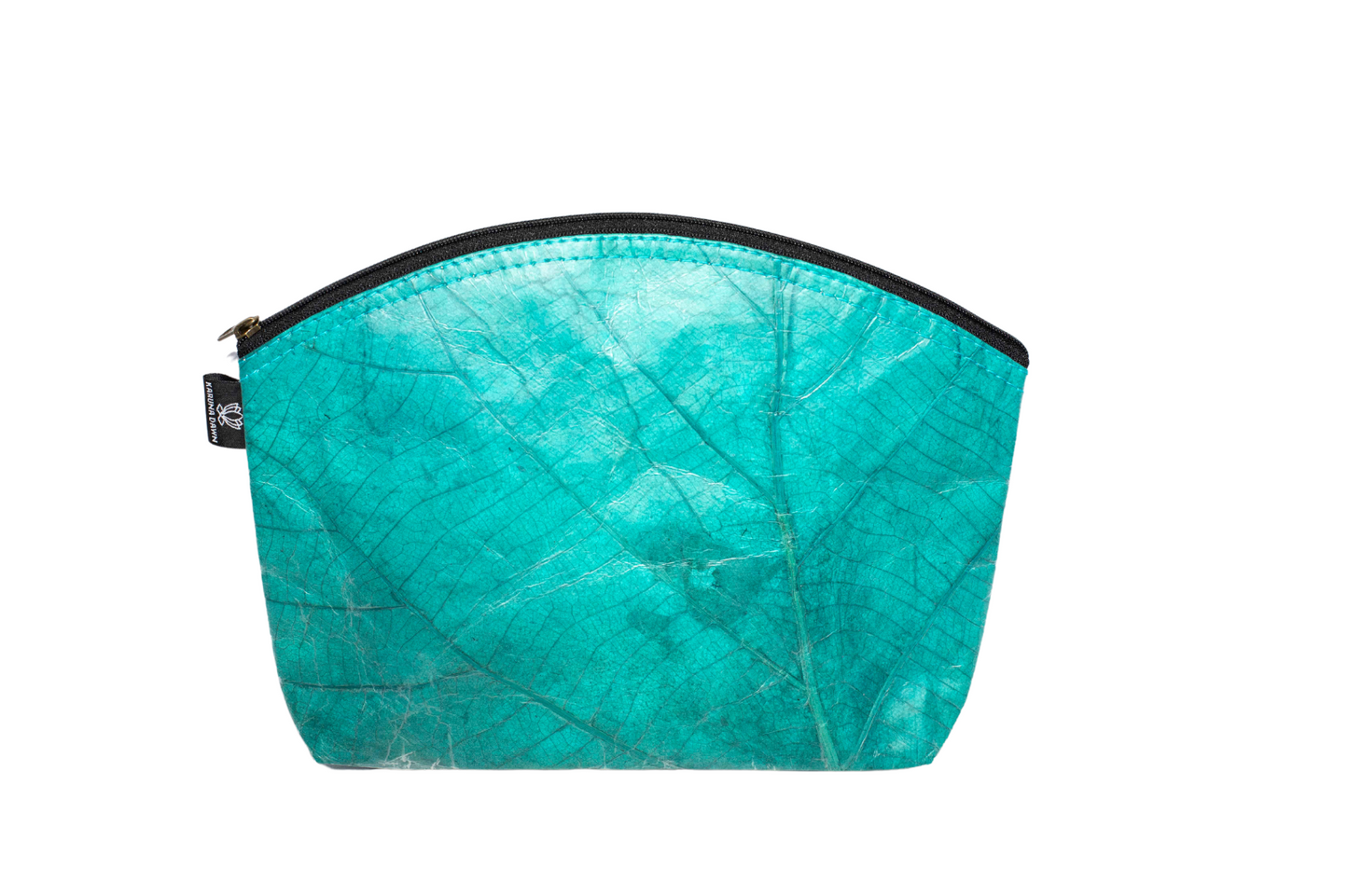 Vegan Leather Cosmetic Bag - Extra Large - Turquoise