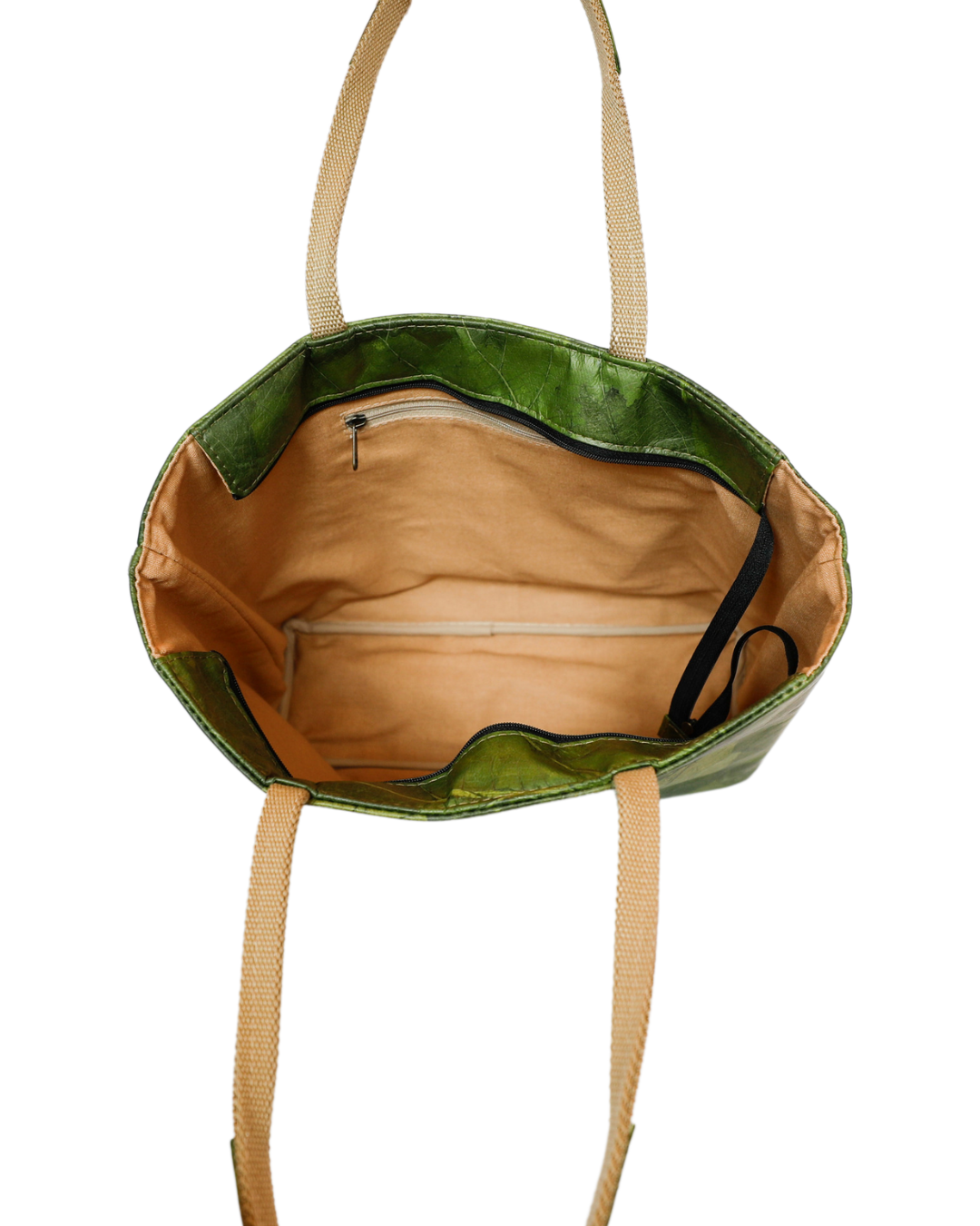 Tote Bag Green Inside