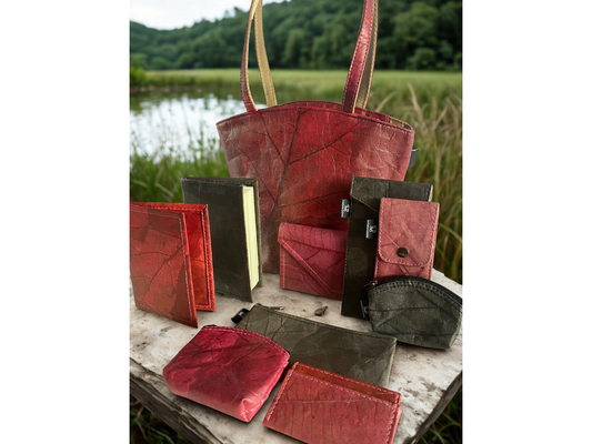 Tote Bag Luxury Pack | Vegan Leaf Leather Gift Set | Karuna Dawn