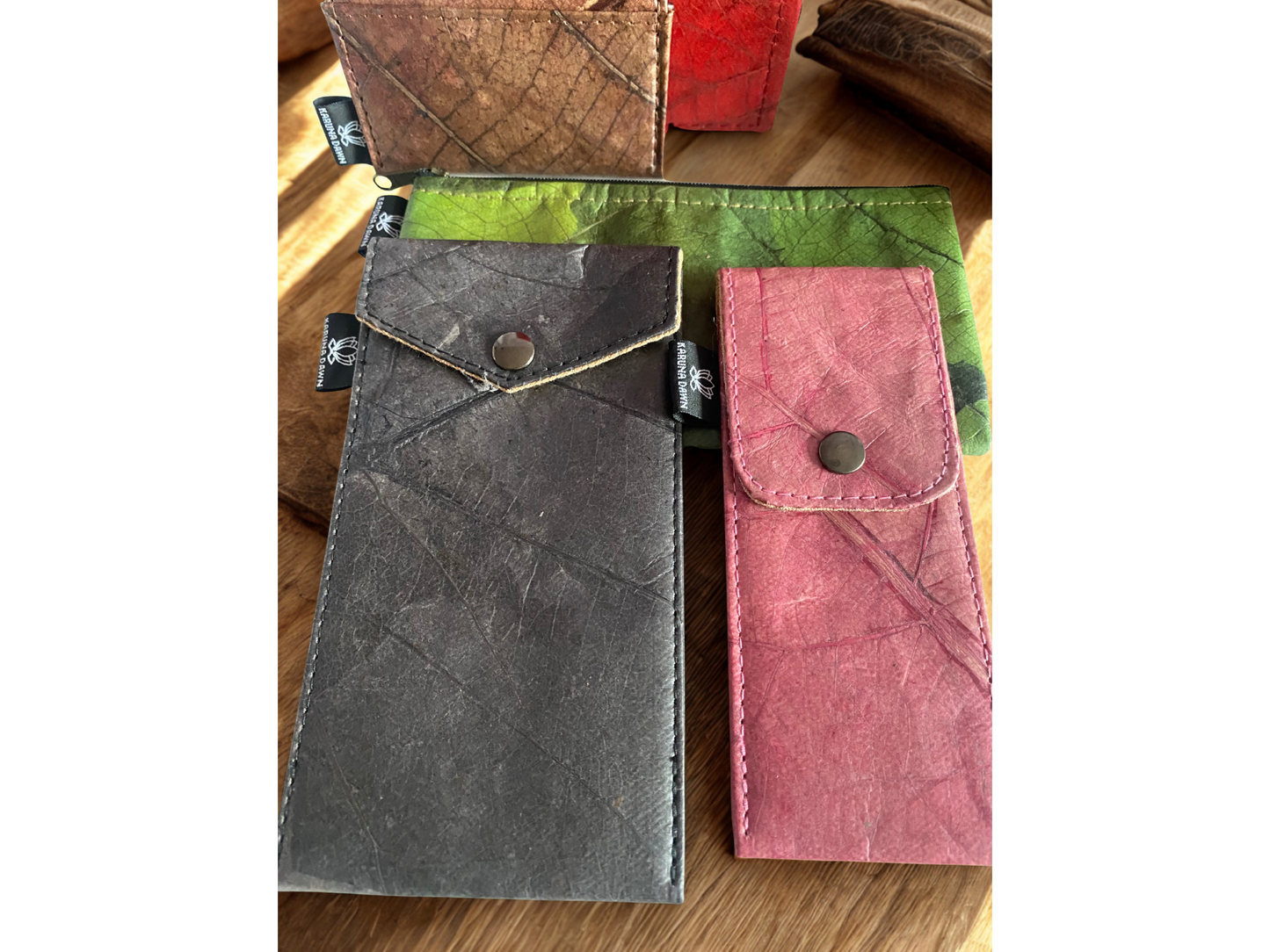 Luxury Accessories Gift Set | Vegan Leaf Leather Collection