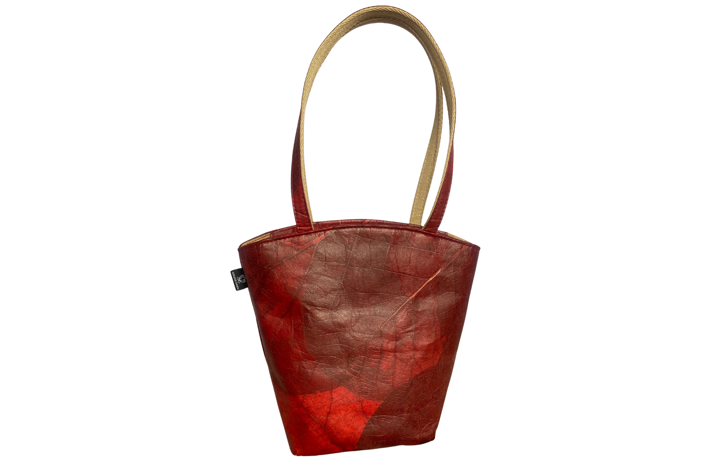 Vegan Leather Tote Bag - Red