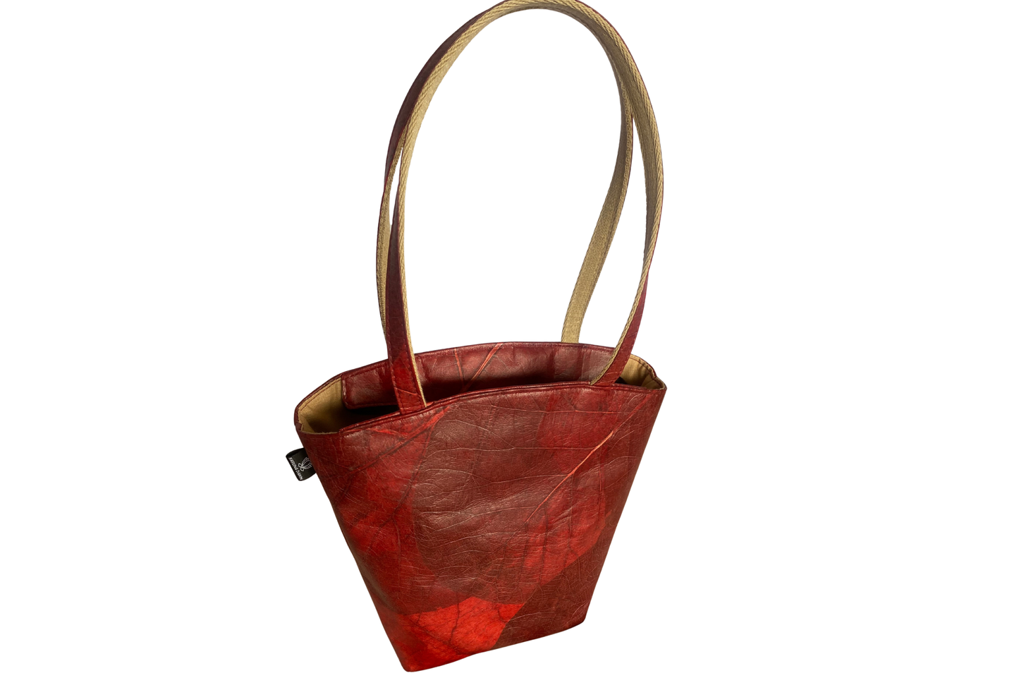 Vegan Leather Tote Bag - Red