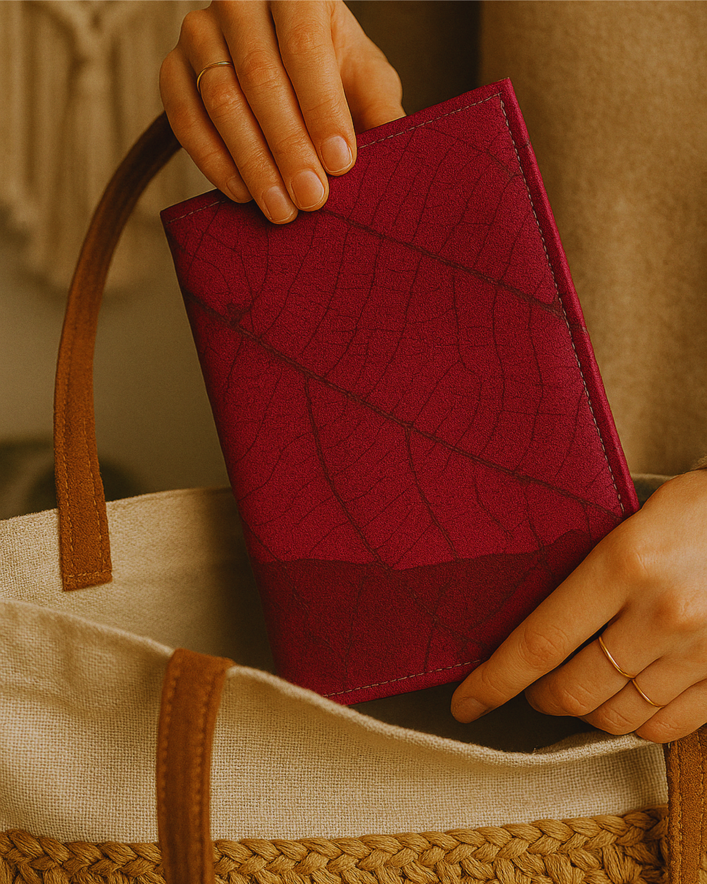 Vegan Leather Notebook/Journal - A5 Pink