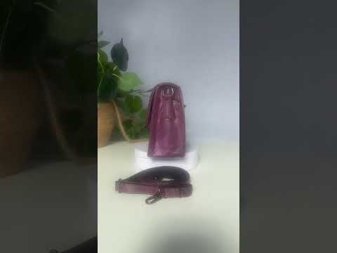 Purple Vegan Leather Clutch Video