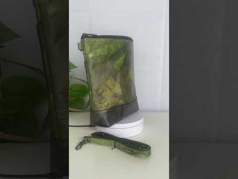 Green Vegan Leaf Leather X Body video