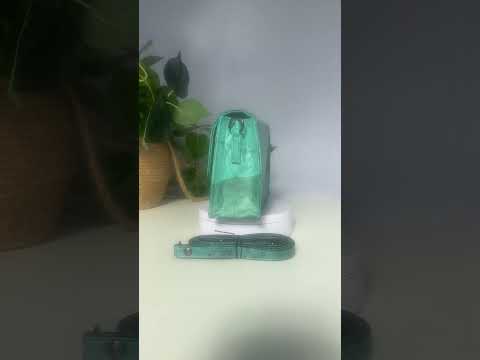 Turquoise Vegan Leather Clutch Video