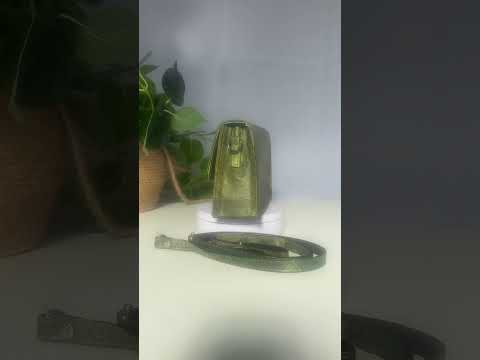 Green Vegan Leather Clutch Video