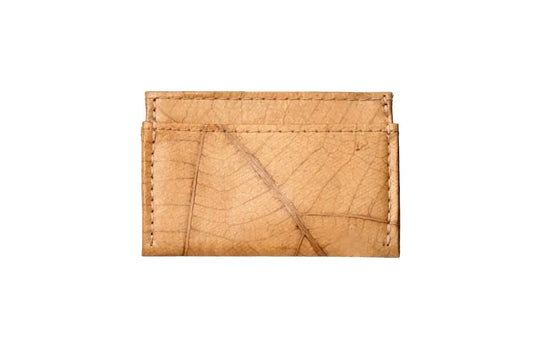 Vegan Leather Card Holder - Beige