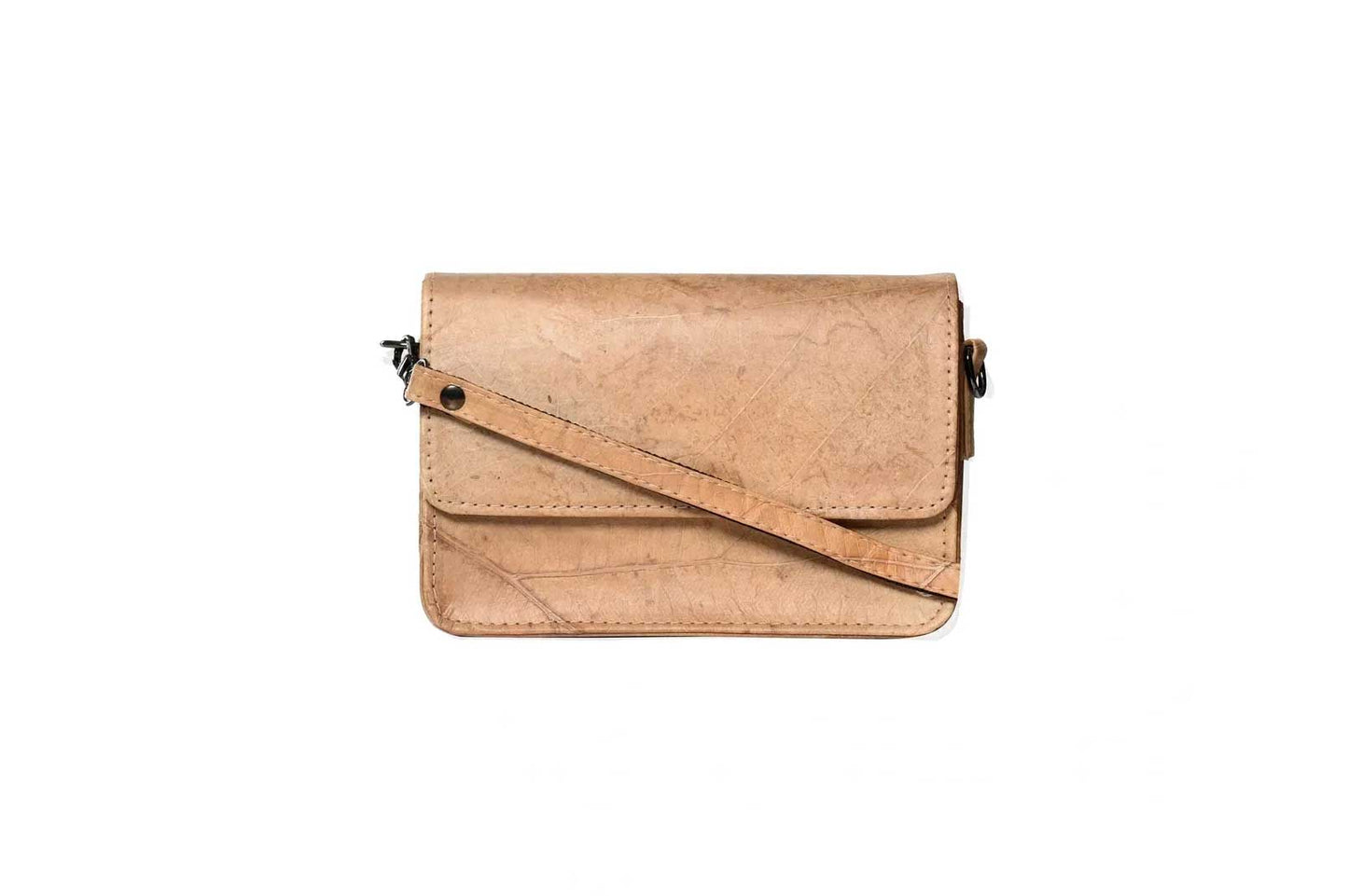 Vegan Leather Clutch - Beige