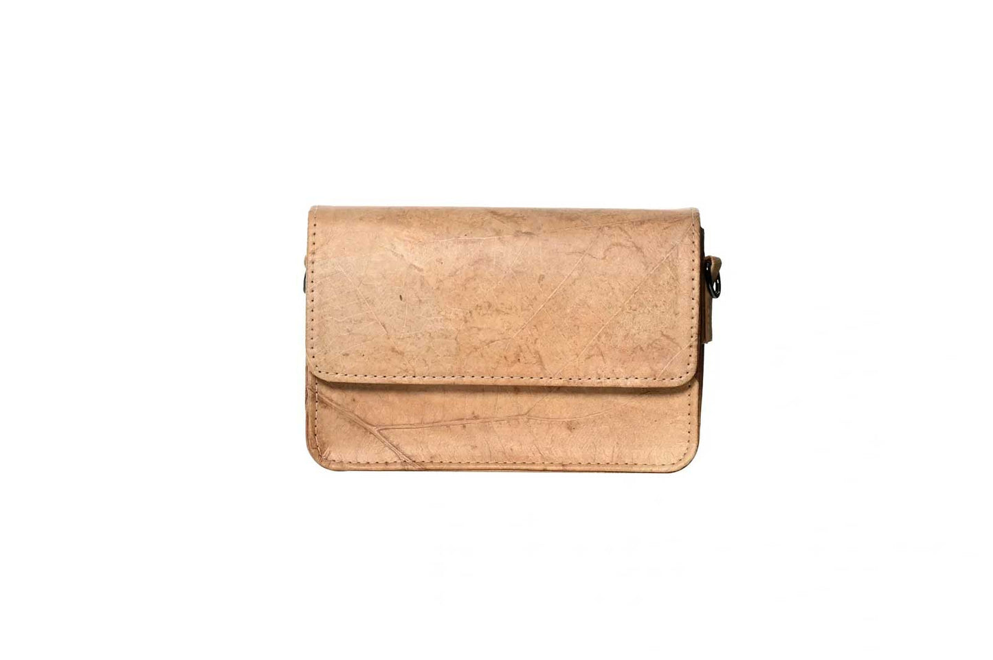 Vegan Leather Clutch - Beige