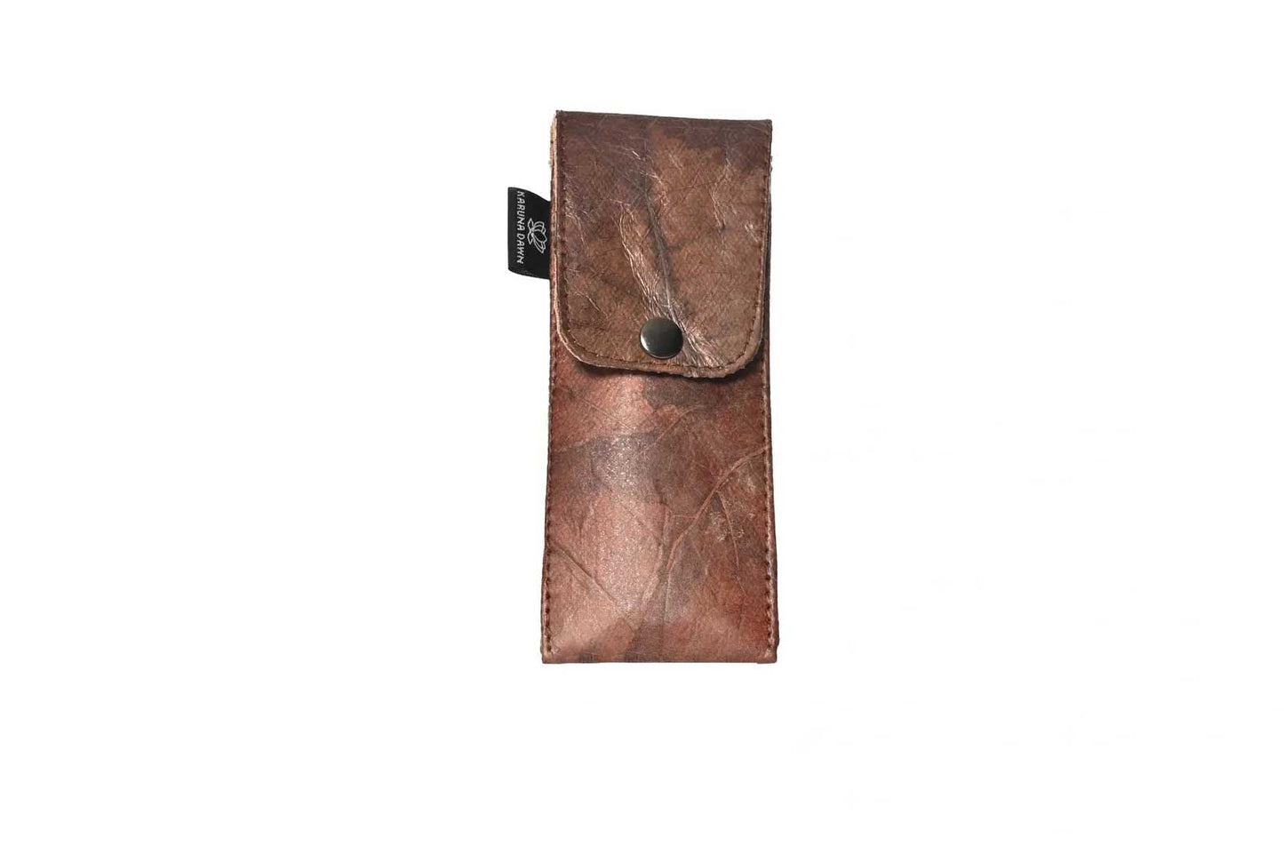 Vegan Leather Pen Holder - Brown