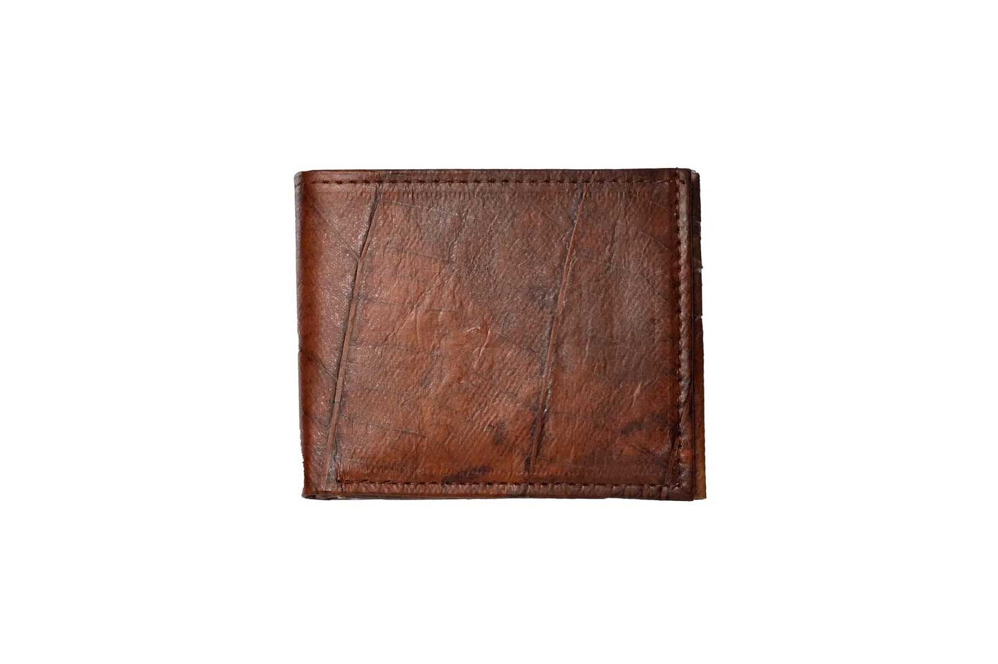 Vegan Leather Wallet with Coin Purse - Brown