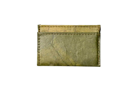 Vegan Leather Card Holder - Green