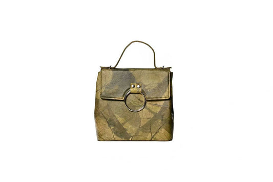 Vegan Leather Handbag - Green