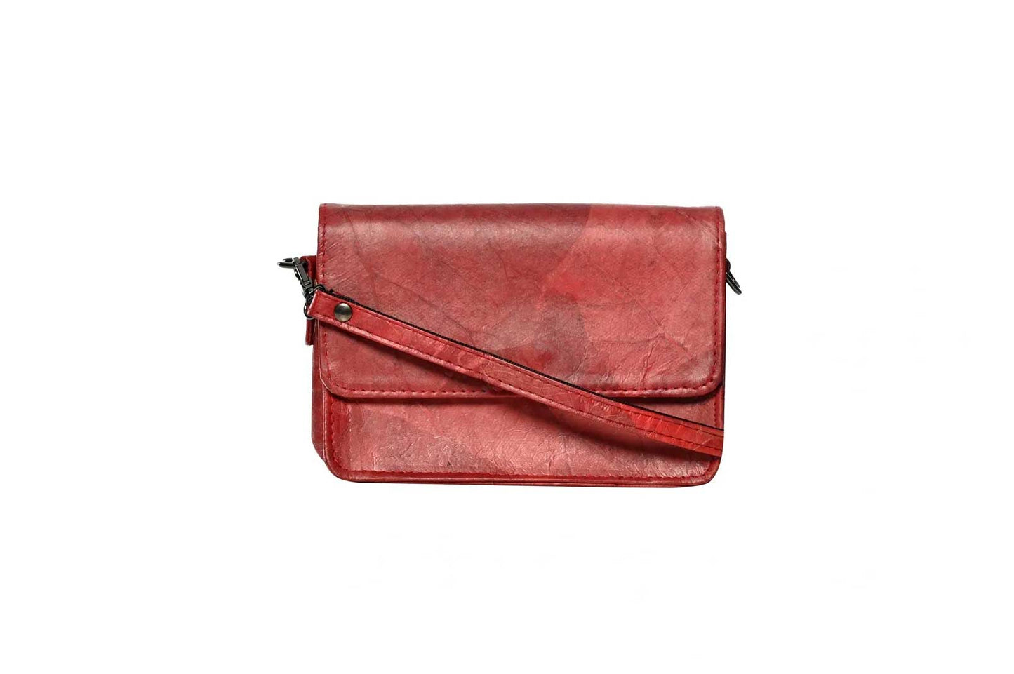 Vegan Leather Clutch - Red