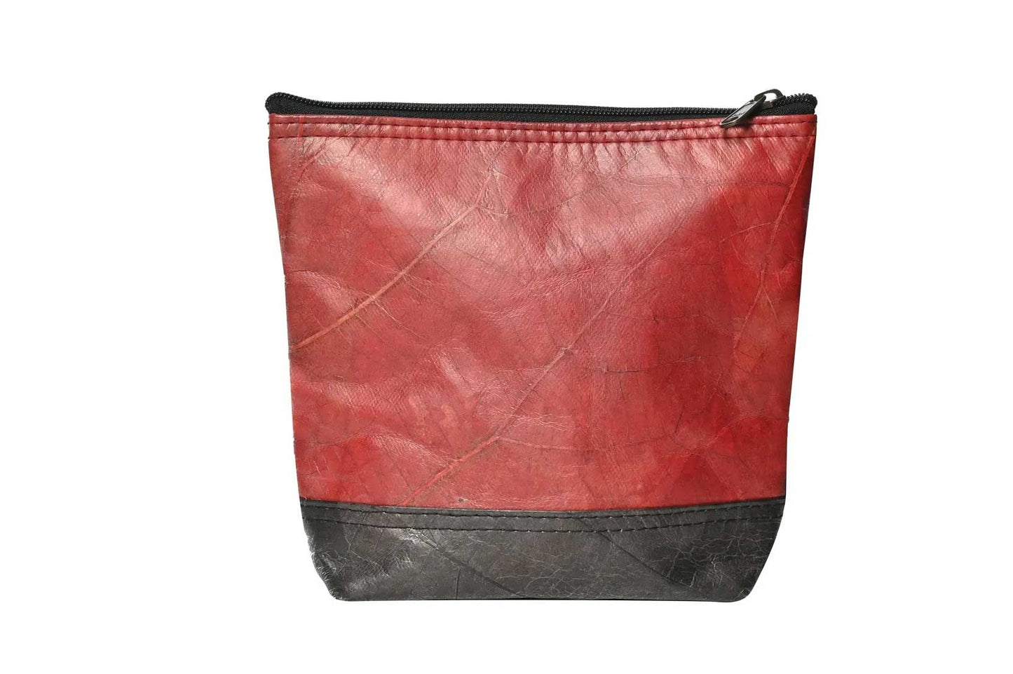 Vegan Leather Cross-Body Bag - Red