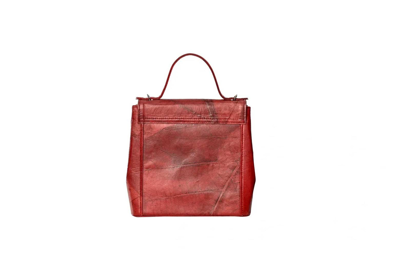 Vegan Leather Handbag - Red