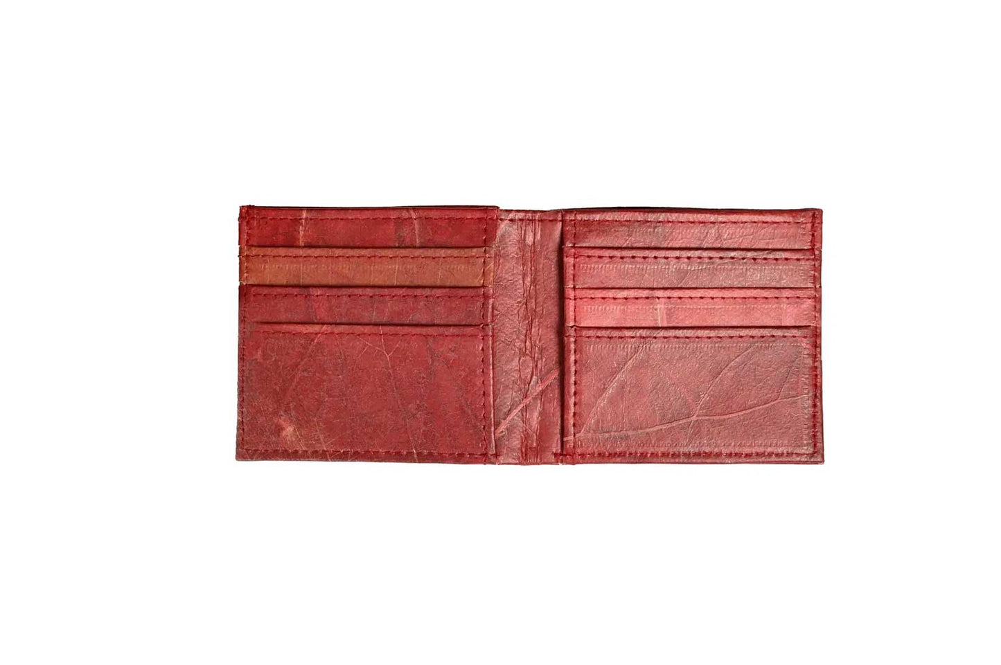 Vegan Leather Wallet - Red