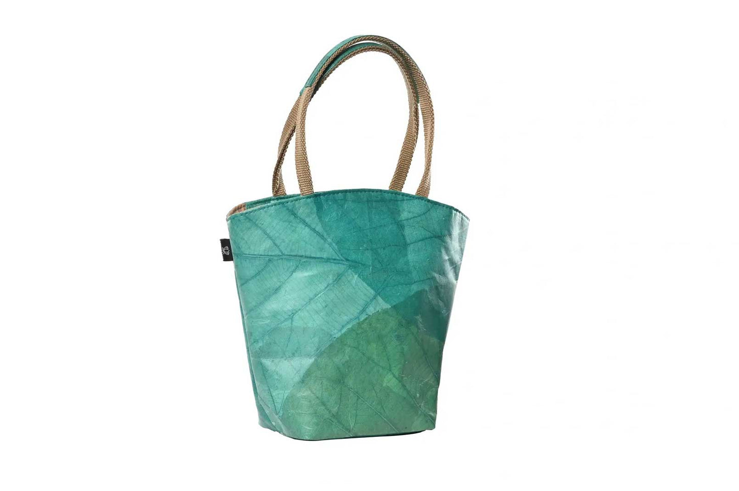 Vegan Leather Tote Bag - Turquoise